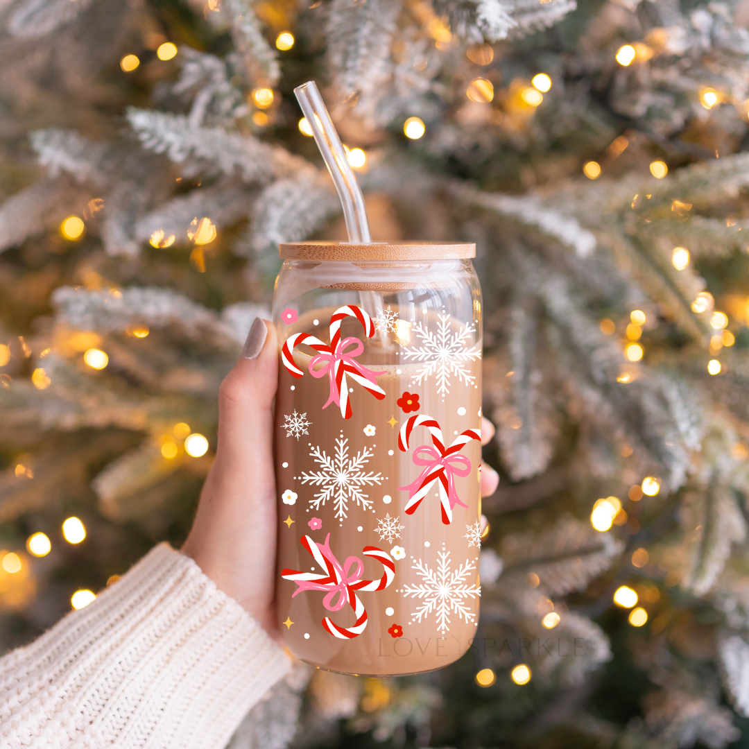 Candy Cane Bows Cup