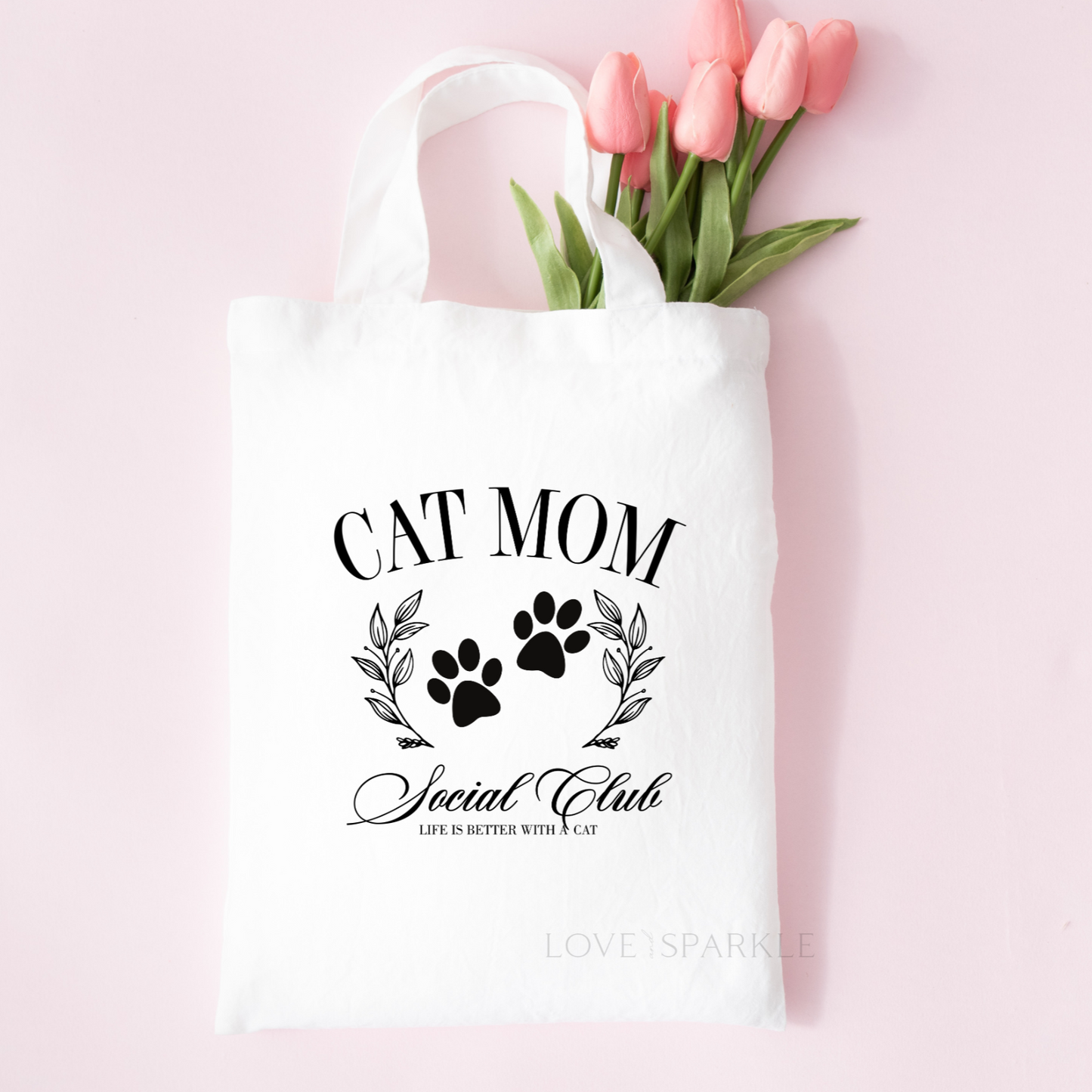 Cat Mom Social Club Tote Bag