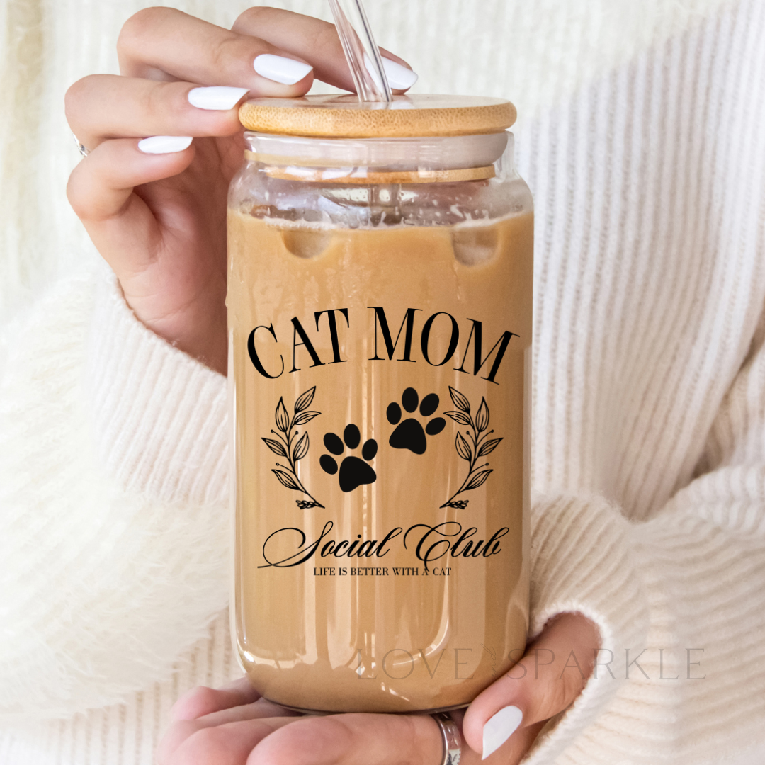 Cat Mom Social Club Cup