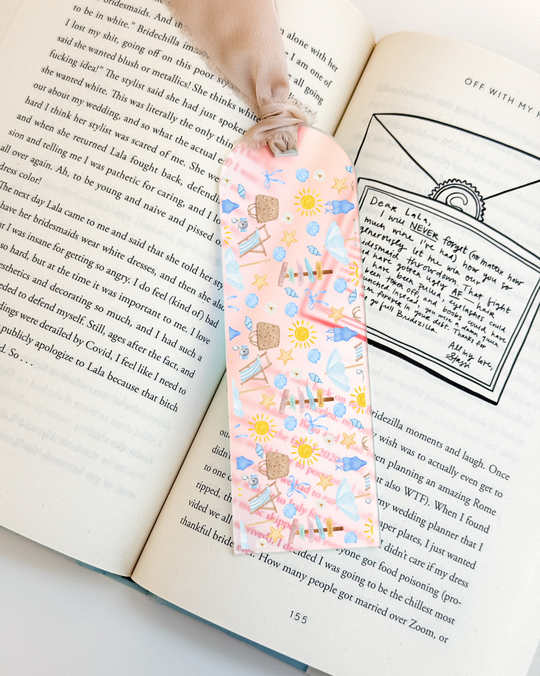 Beach Summer Vibes Bookmark