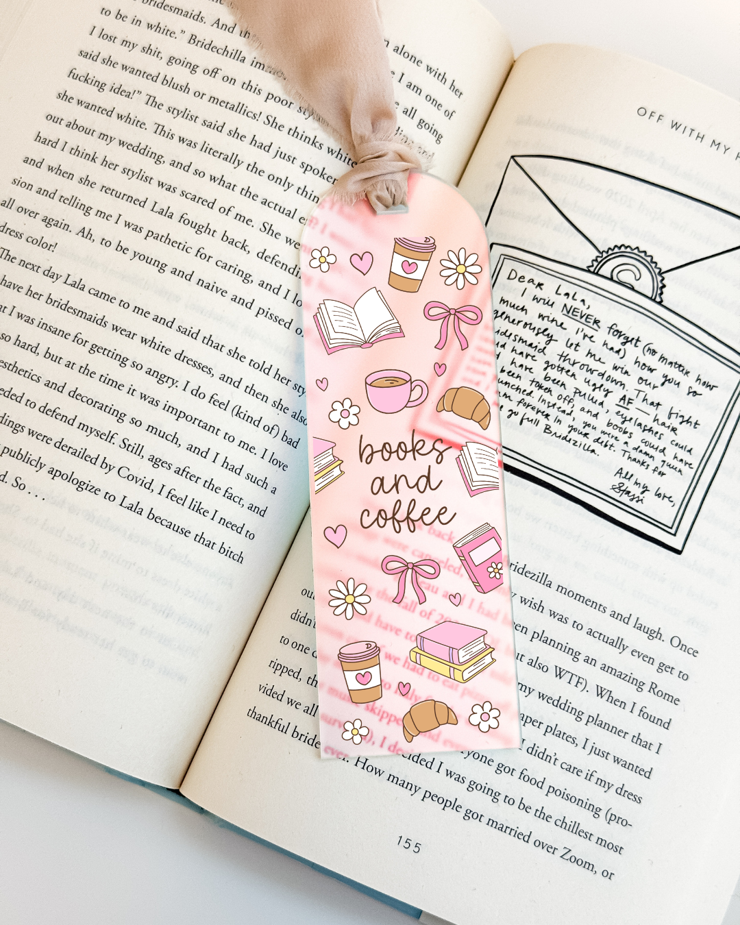 Books and Coffee Bookmark