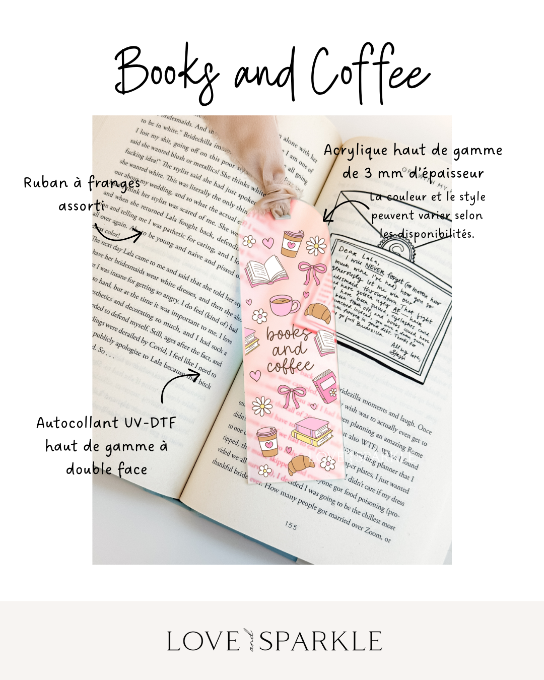 Books and Coffee Bookmark