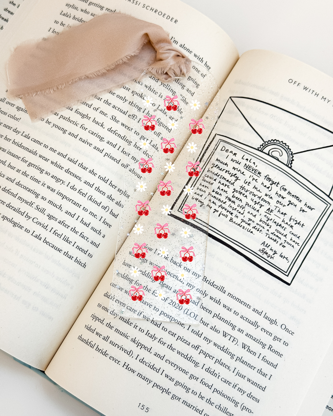 Coquette Cherries Bookmark