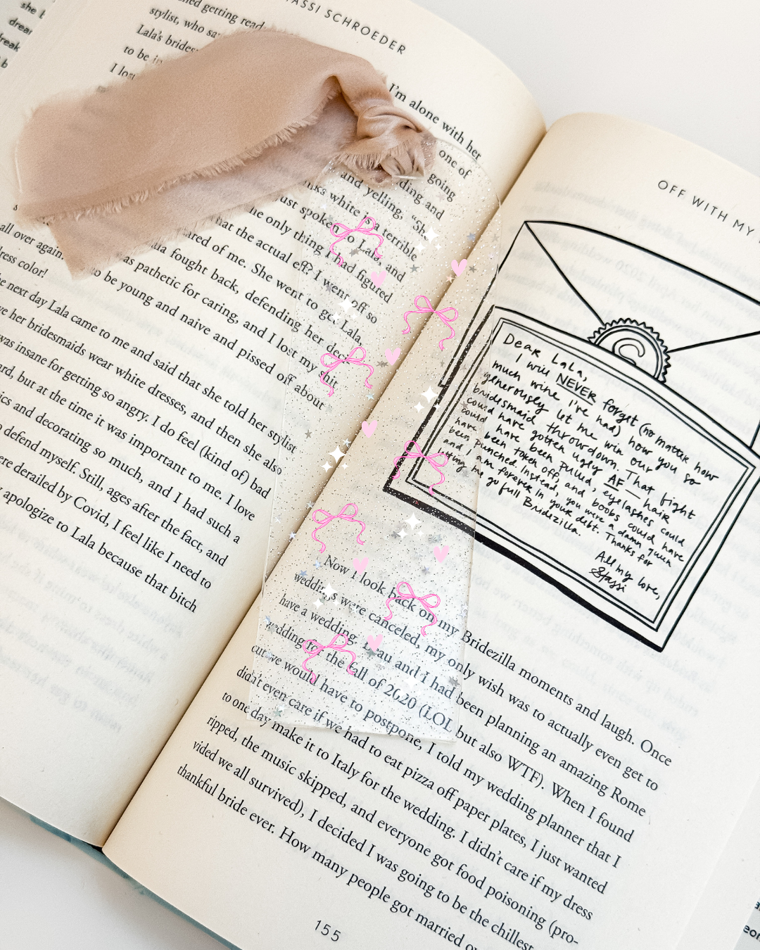 Coquette Sparkle Bookmark