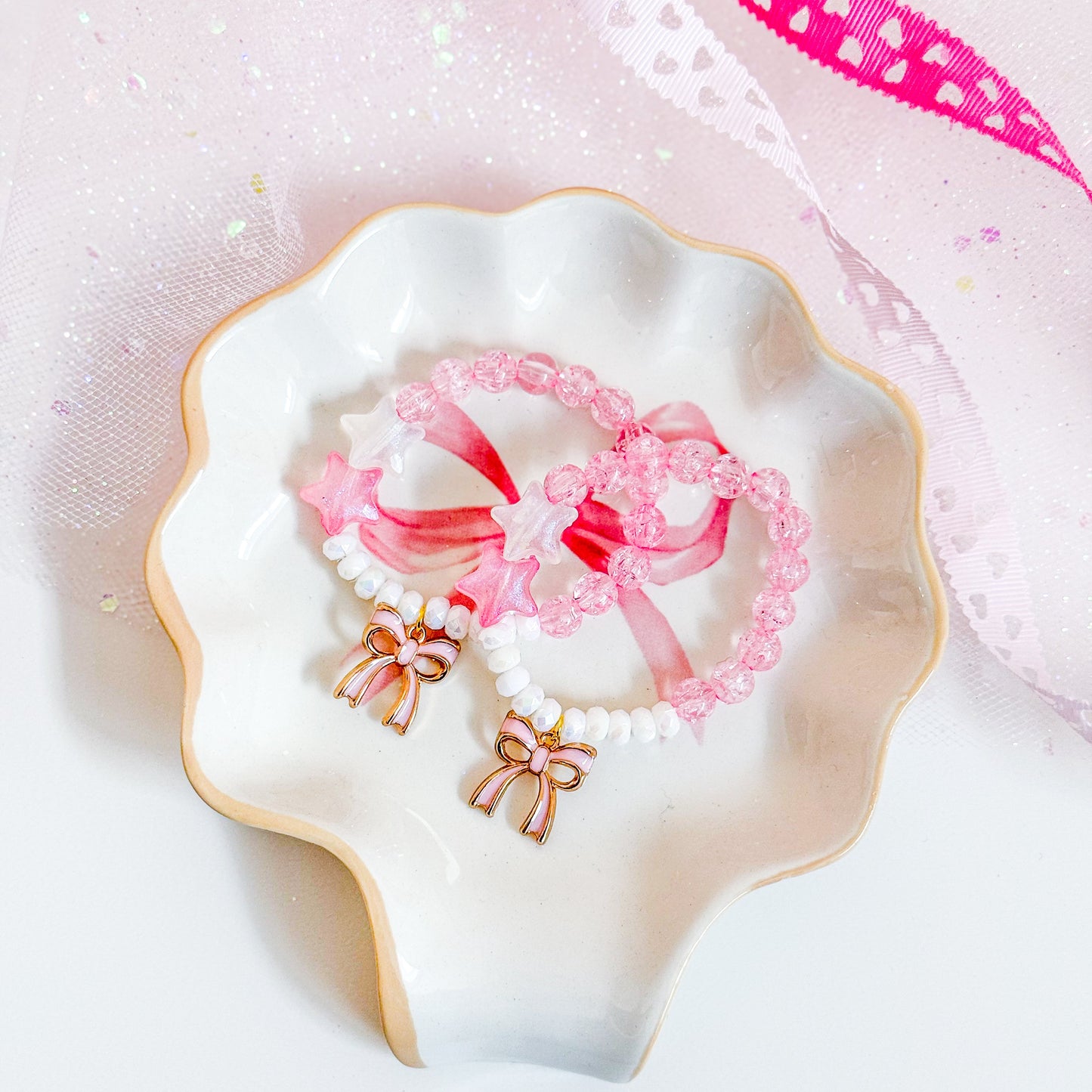 Stars and Bow Kids Bracelet