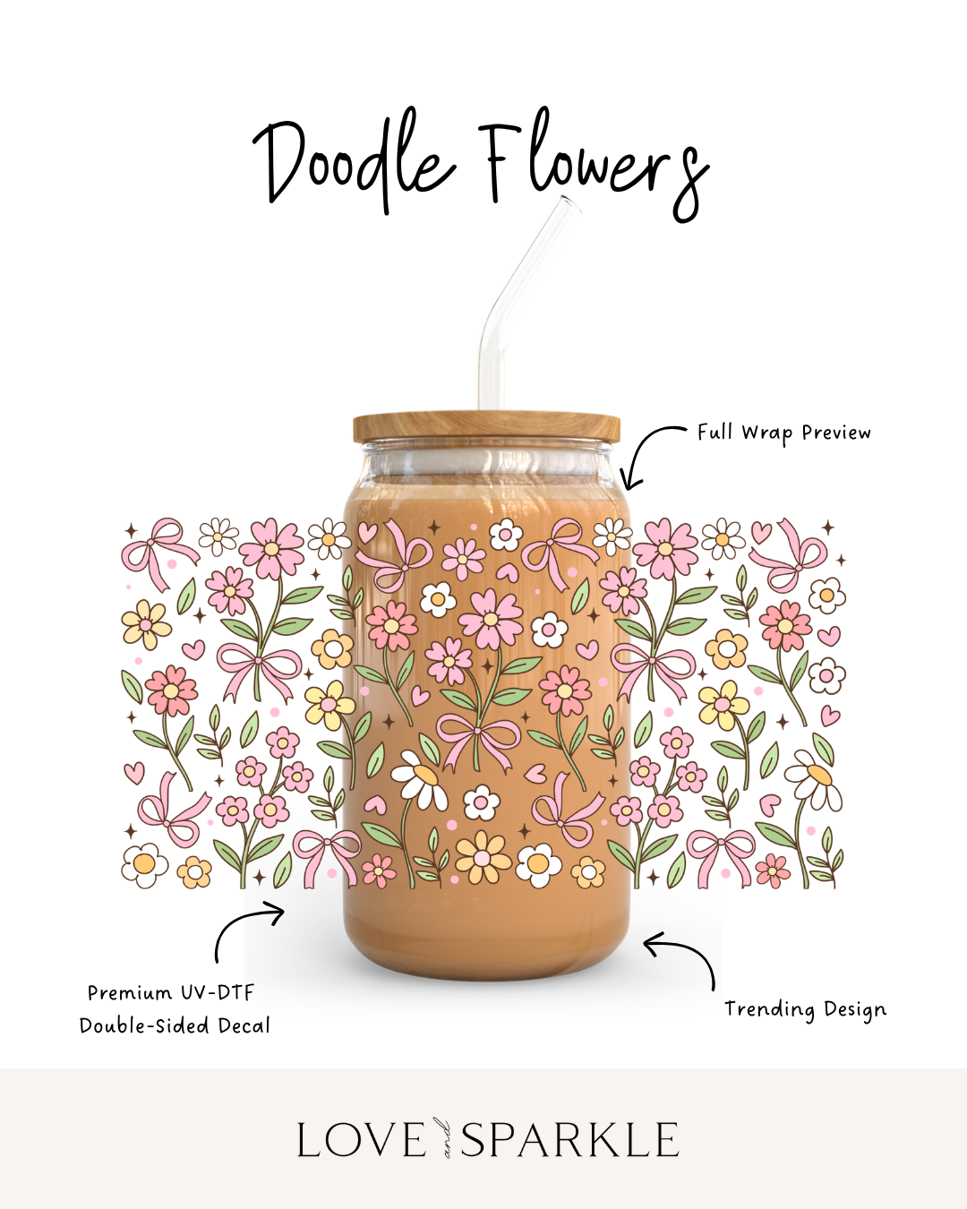 Doodle Flowers Cup