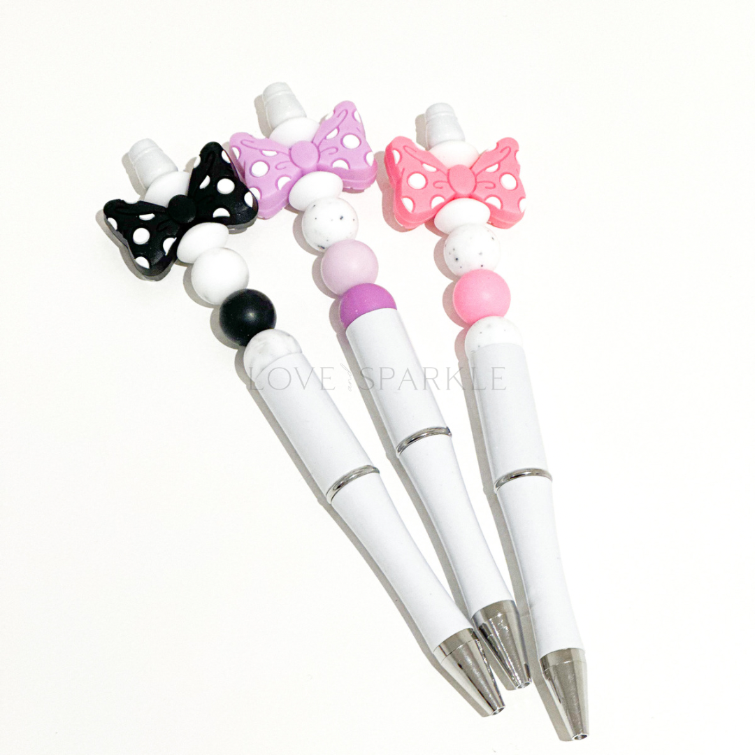 Polka Dot Bow Pen