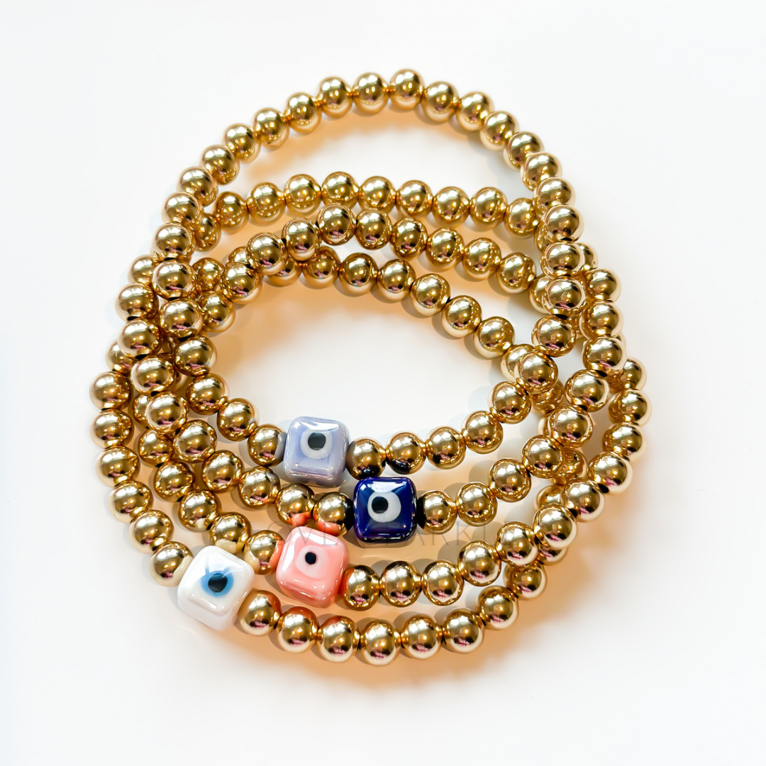 Porcelain Evil Eye Bracelet