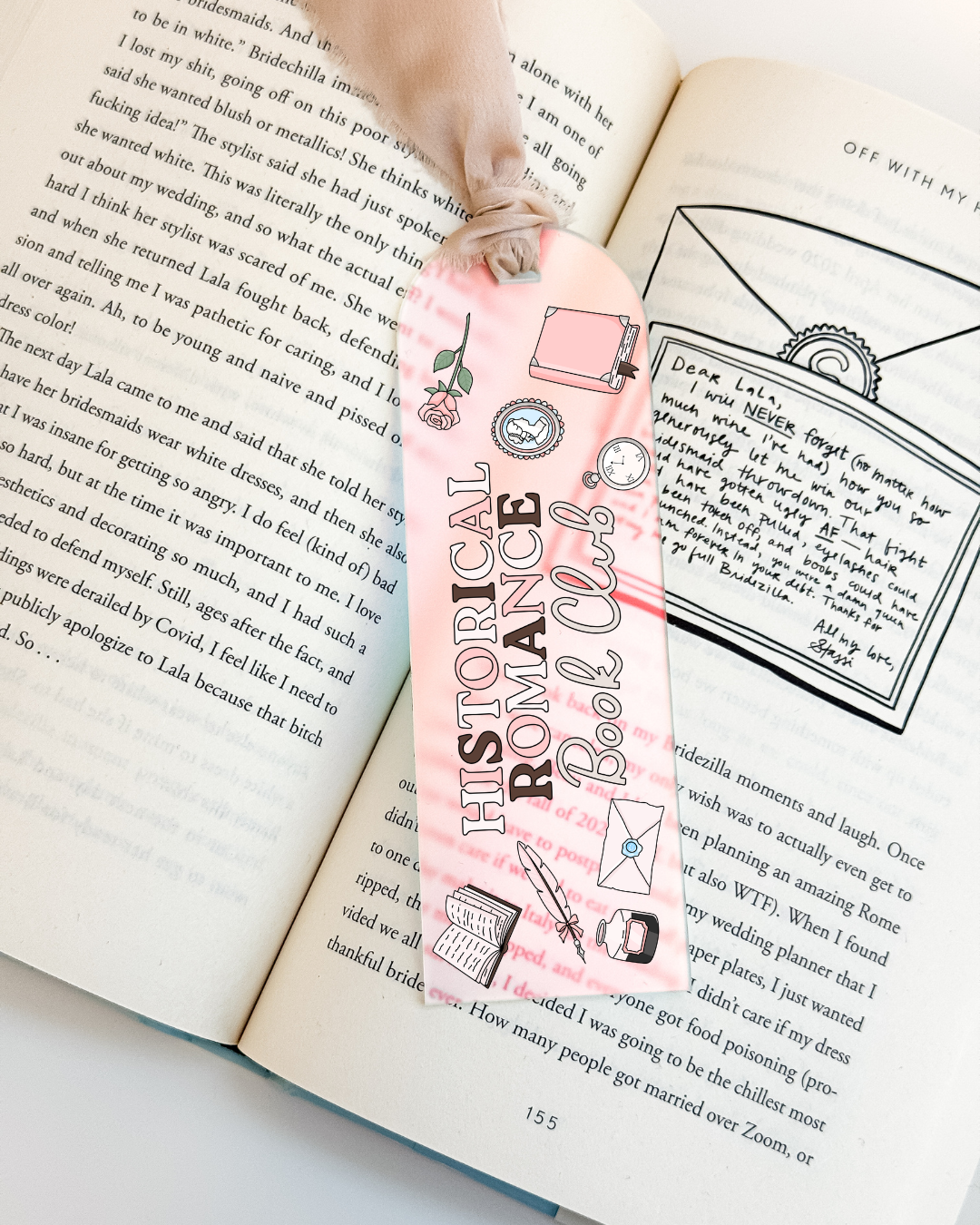 Historical Romance Book Club Bookmark