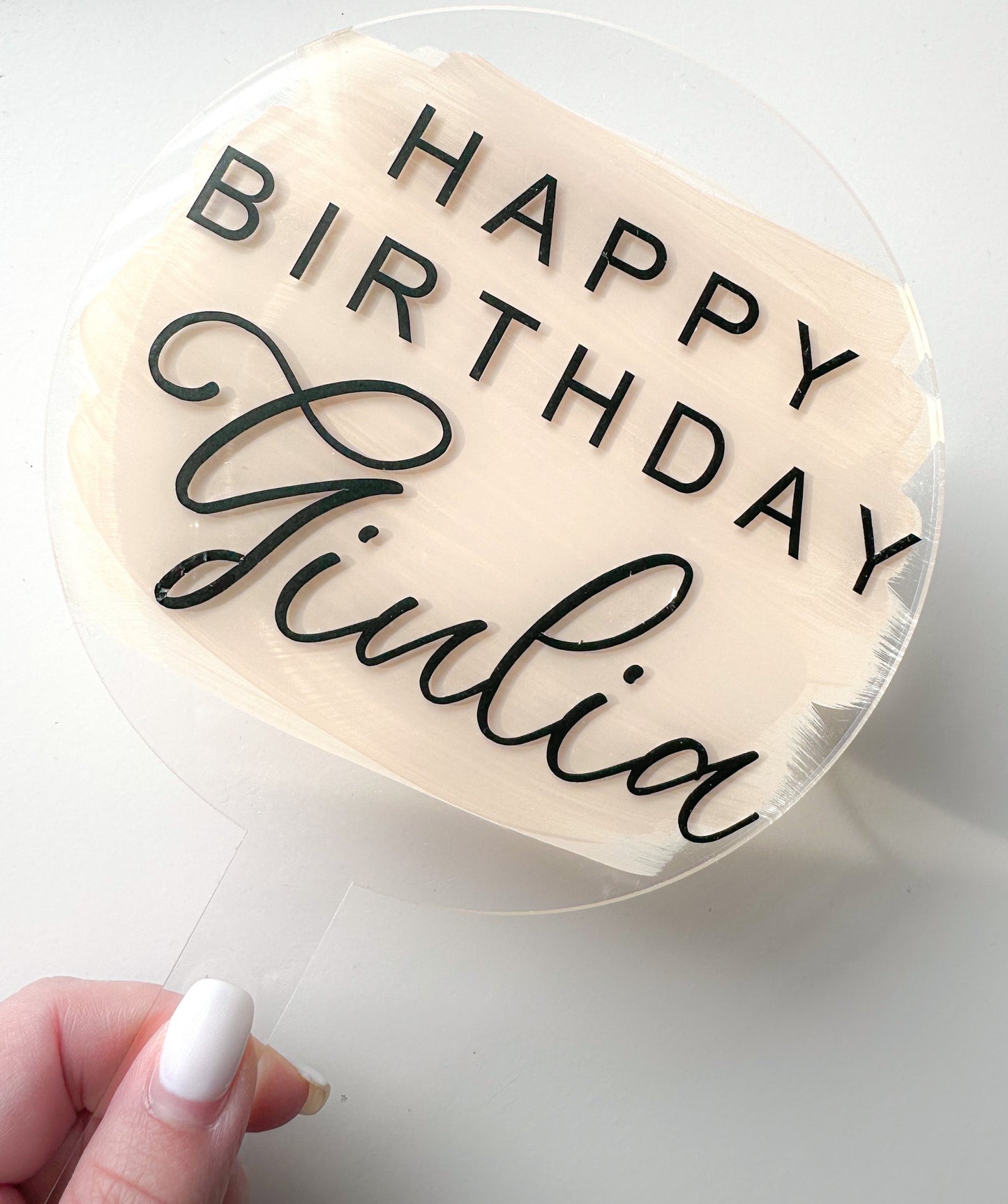Happy Birthday Cake Topper