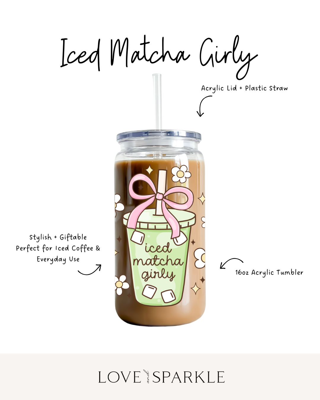 Iced Matcha Girly Cup