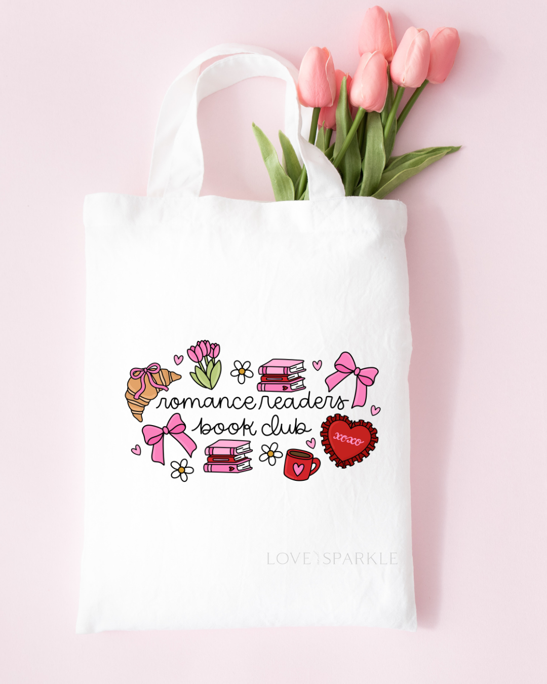 Romance Readers Book Club Tote Bag