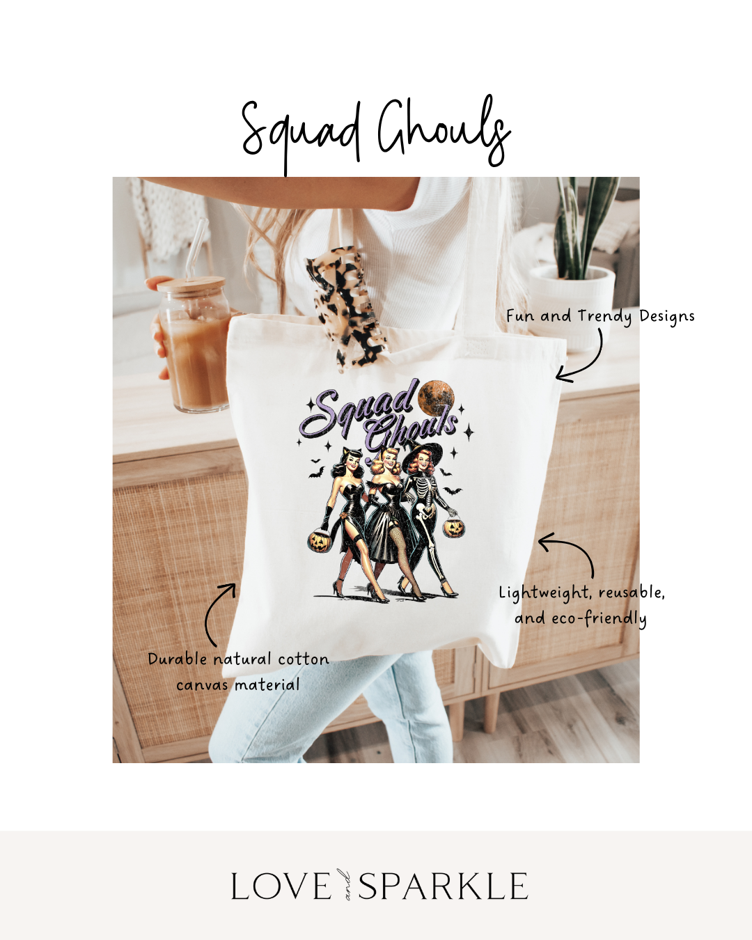 Squad Ghouls Tote Bag