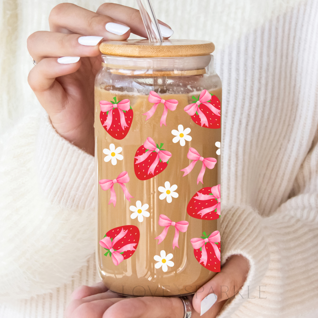 Strawberry Daisy Coquette Cup