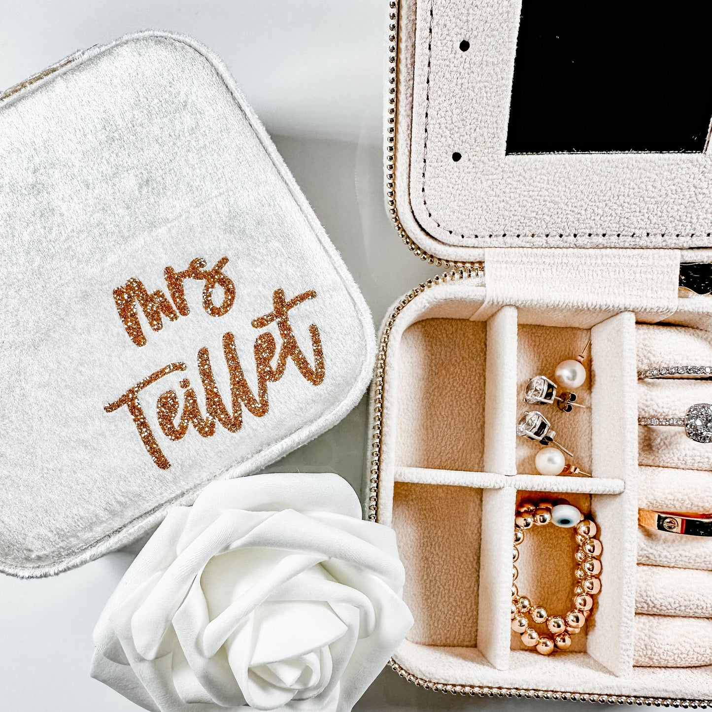 Elegant Velvet Jewelry Box