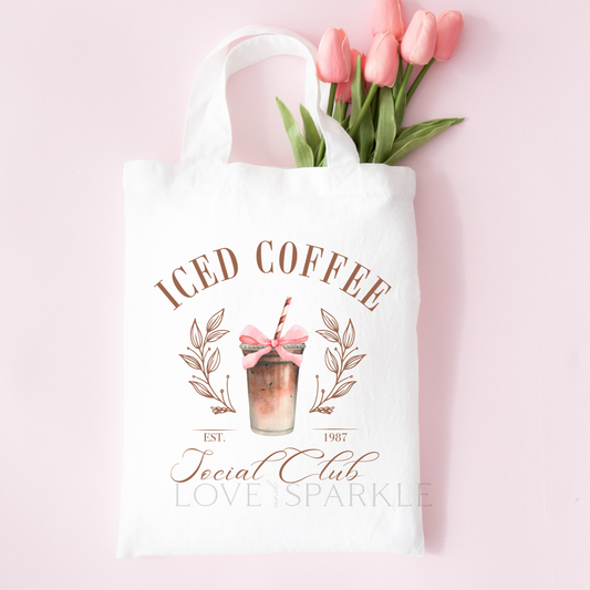 Iced Coffee Social Club Tote Bag