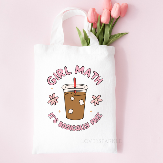 Girl Math Tote Bag