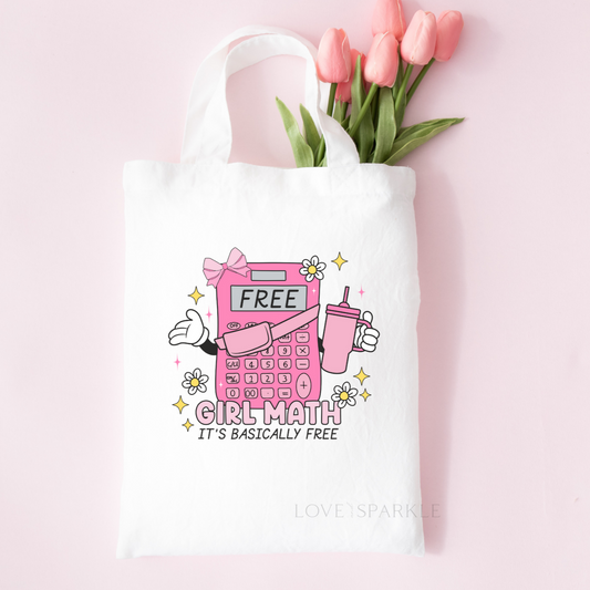 Girl Math Tote Bag