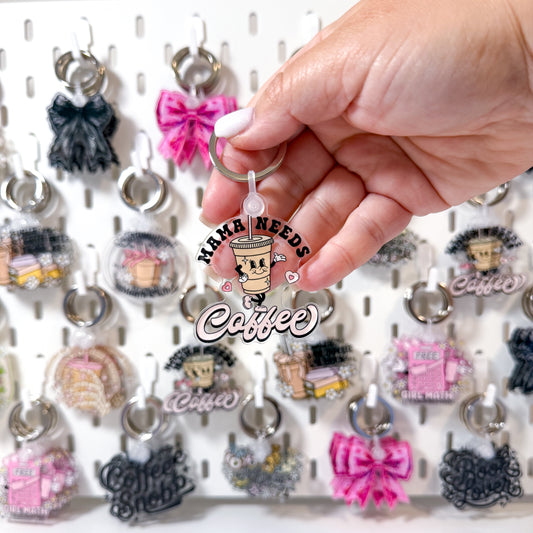 Mama Needs Coffee Keychain
