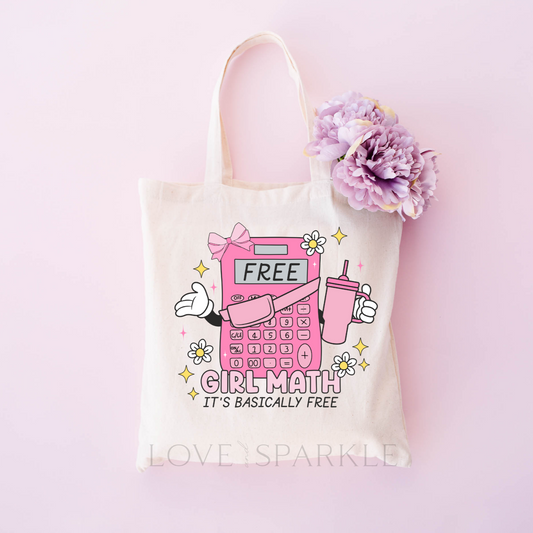 Girl Math Tote Bag