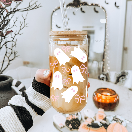 Coquette Halloween Ghosts Cup