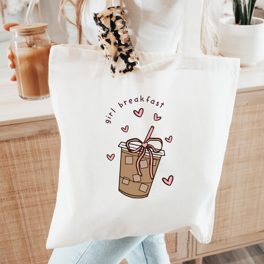 Girl Breakfast Tote Bag