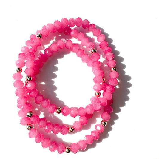 Coral Pink Crystal Stack