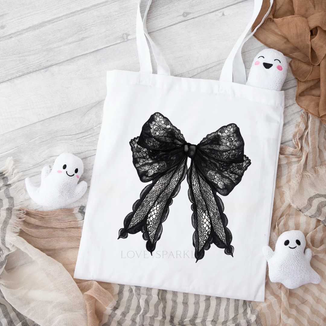 Black Coquette Tote