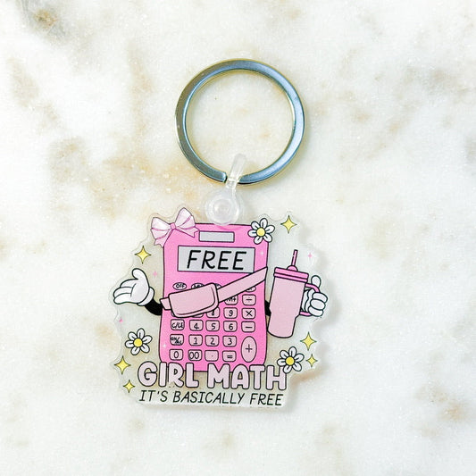 Girl Math Keychain