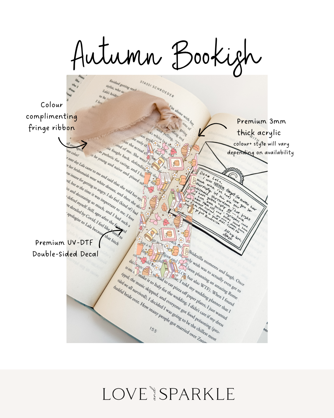 Autumn Bookish Bookmark