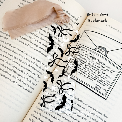 Bats + Bows Bookmark
