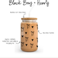 Black Bows + Hearts Cup
