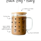 Black Bows + Hearts Cup
