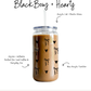 Black Bows + Hearts Cup