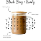 Black Bows + Hearts Cup