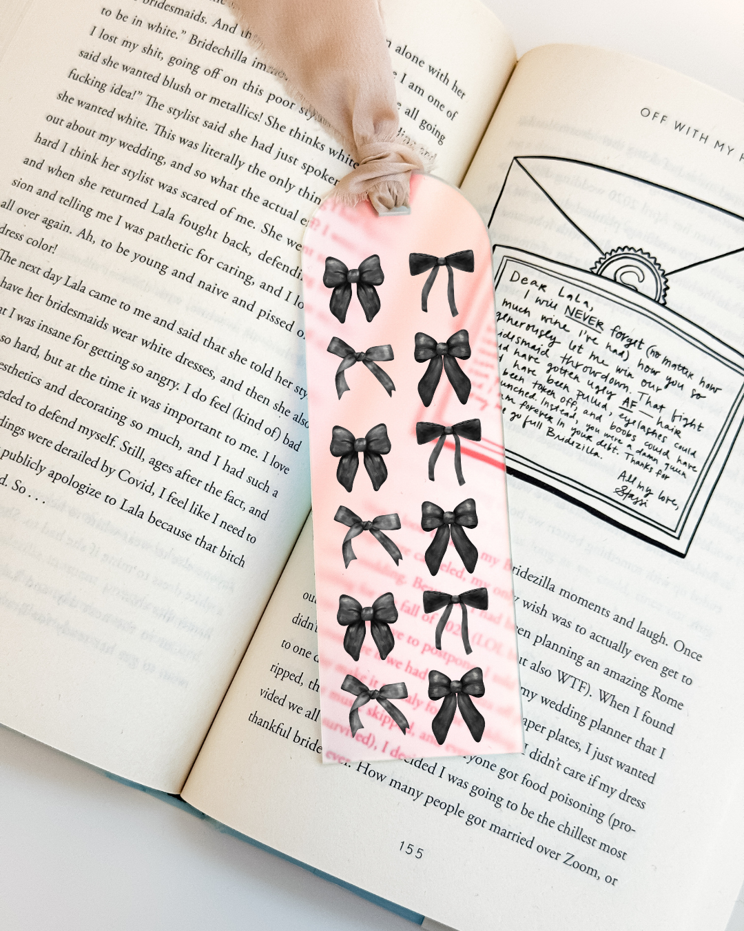 Black Coquette Bookmark