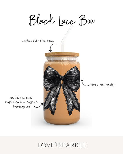 Black Lace Bow Cup