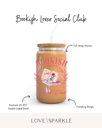 Bookish Lover Social Club Cup