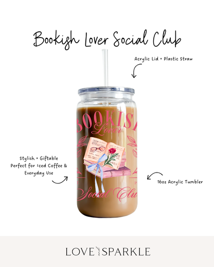 Bookish Lover Social Club Cup