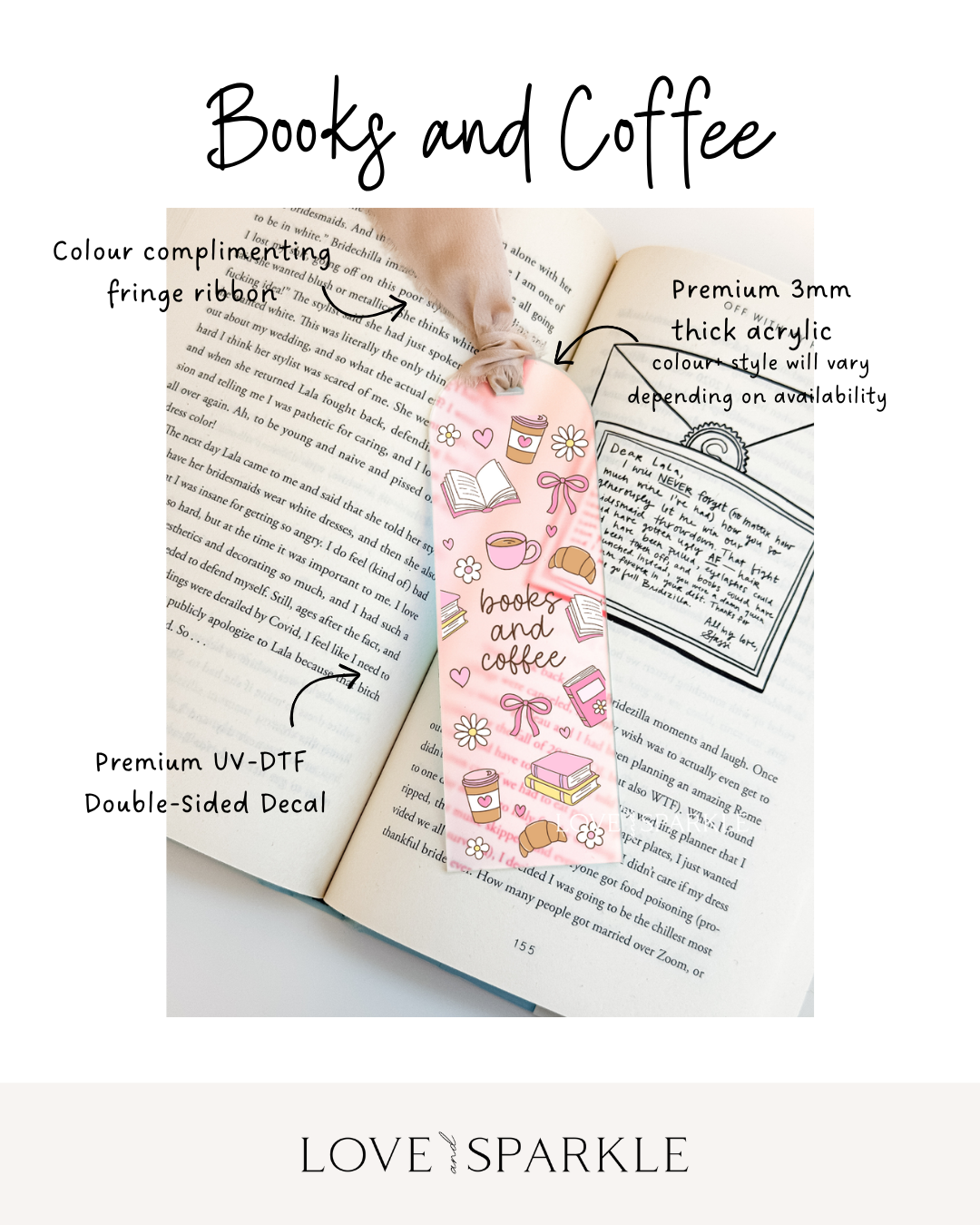 Books and Coffee Bookmark