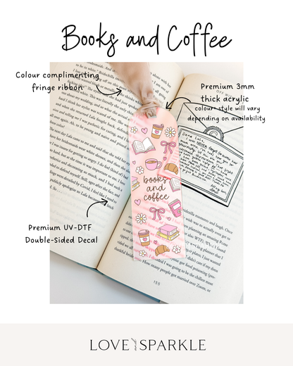 Books and Coffee Bookmark