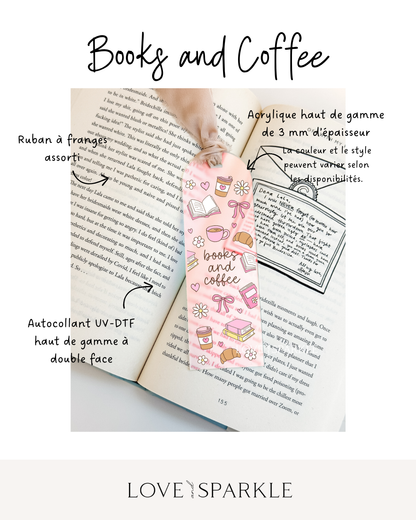 Books and Coffee Bookmark