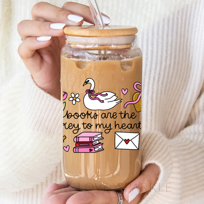 Books are the Key to my Heart Cup
