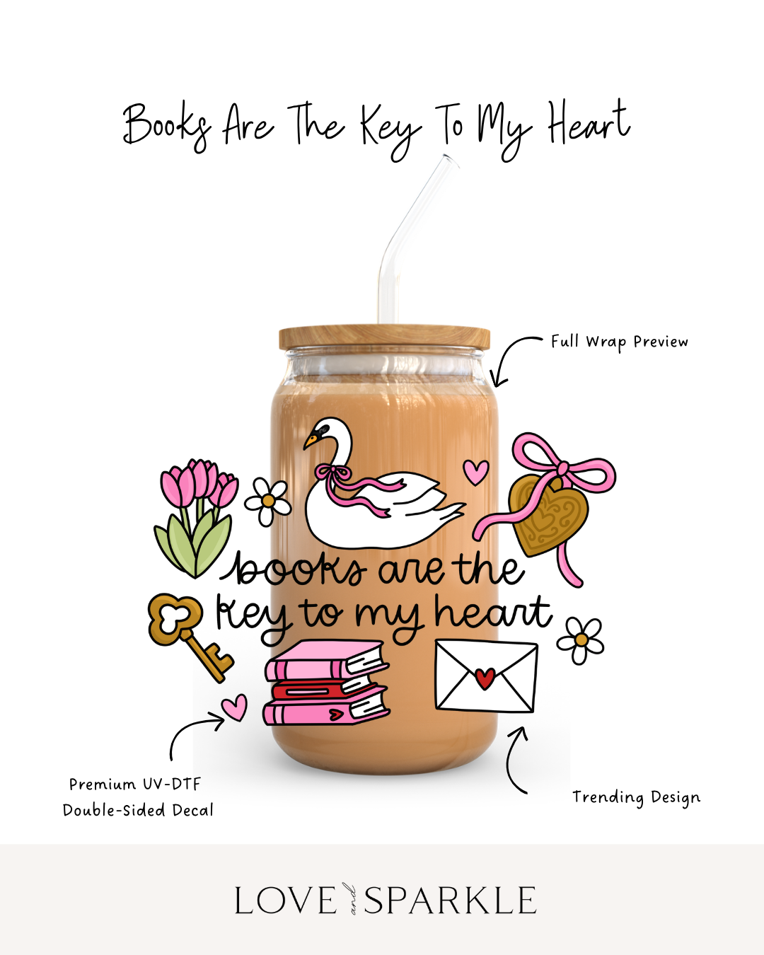 Books are the Key to my Heart Cup