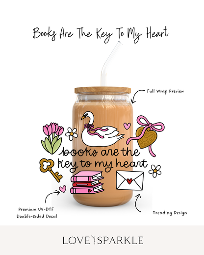 Books are the Key to my Heart Cup