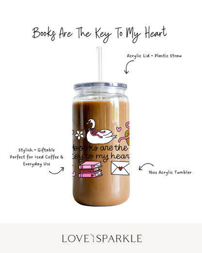 Books are the Key to my Heart Cup