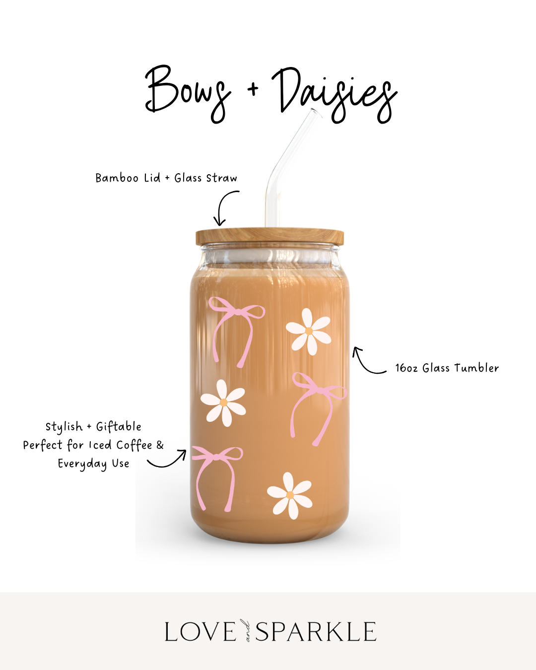 Bows + Daisies Cup