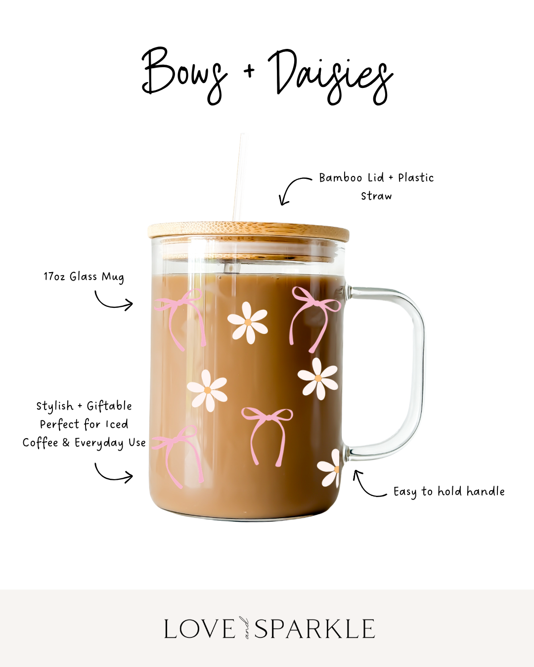 Bow + Daisies Cup