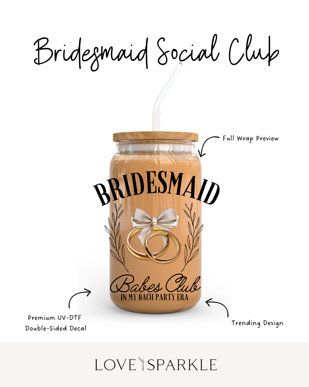 Bridesmaid Social Club Cup