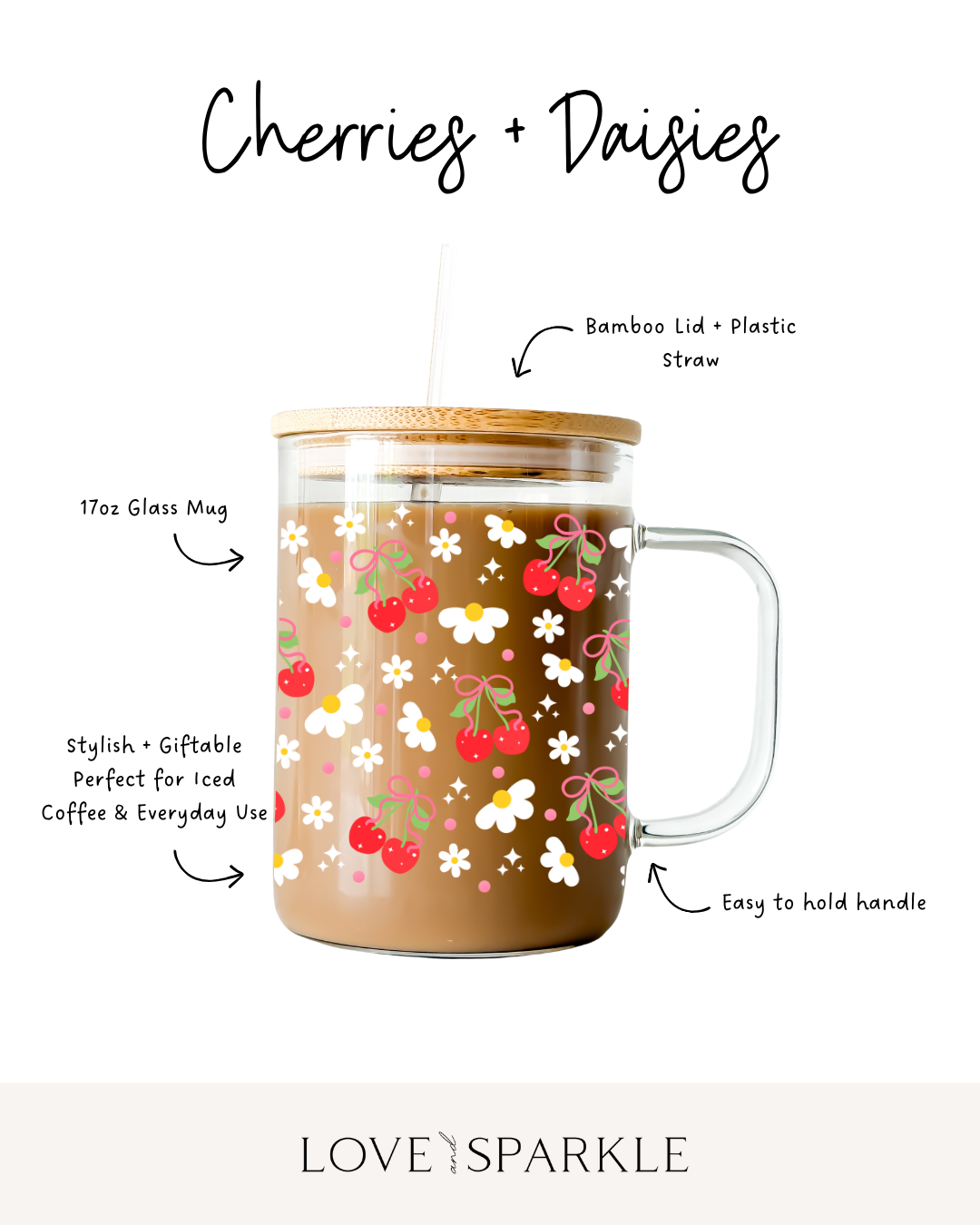 Cherries + Daisies Cup